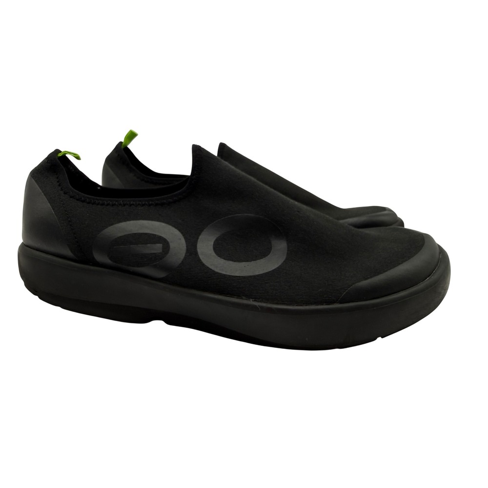 OOFOS OOmg Low Shoe Mens 13 Black Excellent Recovery Slip On Sneaker